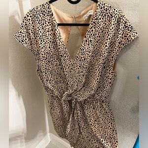 Large basicallyy brand new leopards print romper